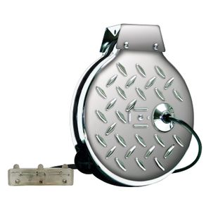 Cliplight cromado tri-tap diamond-stamped Acero carrete de hilo