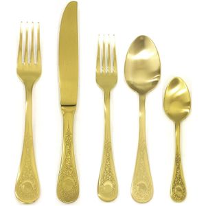 Mepra 1095d22005 Diana Ice Oro 5 piezas Ajuste de lugar, dorado cepillado
