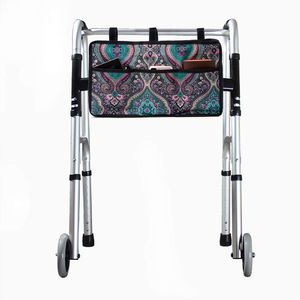 Bolsa para paseo, rodillo o scooter, bolsa lateral para silla de ruedas para personas mayores, bolsa universal para el marco de caminata para minusvál