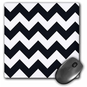 3dRose LLC 8 x 8 x 0.25 inches Alfombrilla de mouse, color negro y blanco Chevron Pattern (MP _ _ _ _ _ _ _ _ _ _ 149894 _ _ _ _ _ _ _ _ _ _ 1)