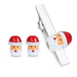 HONEY Bear Gemelos para hombre Santa Claus, Xmas Regalo de Navidad con caja de acero inoxidable,, acero inoxidable, Blanco, 213