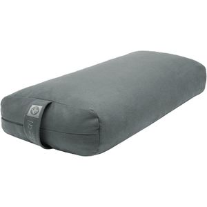 Manduka Enlight Rectangular Yoga Bolster - Absorbent and Supportive, with Soft Microfiber Removable Cover