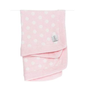 Little Giraffe Dolce Dot Manta para bebé, Rosado