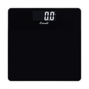 Escali cuarto de baño escala plataforma de vidrio, B200B, Negro, 1, 1