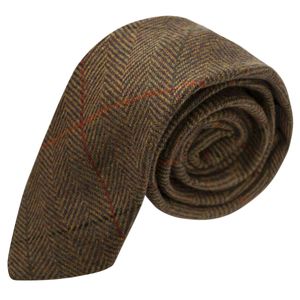 Lujo Dijon diseño de cuadros corbata, Tweed