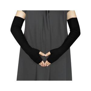 Dahlia Women's Sparkling Rhinestone Acrylic Fingerless Arm Warmer Gloves