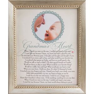 El abuelo Regalo Colección de corazón 8 x 10 marco de imagen, la abuela Corazón poema
