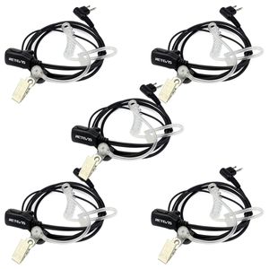 Retevis 2 pin tubo acústico auricular Radio de dos vías Auricular Micrófono para Motorola CP200 PR400 CLS1110 CLS1410 CT450LS GP300 GP2000 P1225 HYT r