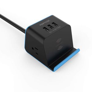 MyDesktop - Fuente de alimentación multiusos para escritorio y estación de carga (azul)