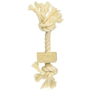 Scott Pet 5/8" x 8" 1 pieza cuerda juguete con Antler, pequeño, blanco,