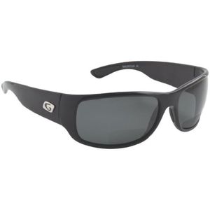 directriz eyegear Wake – Lupa bifocal + 2.00 Marco de anteojos de sol, Color negro brillante, gris polarizado lente de aguas profundas, L/XL)