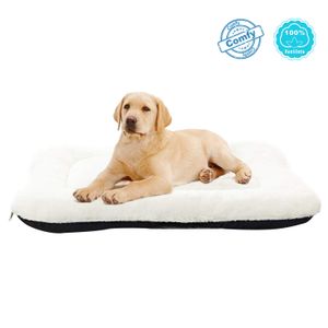 ANWA Dog Bed Pet Cushion Crate Bed Soft Pad Washable Kennel Bed for Medium Large Dogs