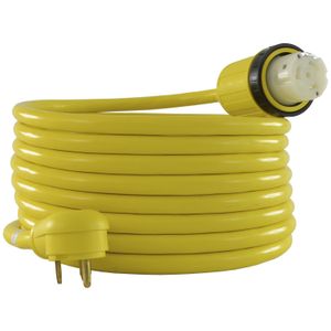 Conntek 14436 35-foot RV Power Cord RV 30 Amp Male Plug a 50 Amp 125/250 V, conector hembra de bloqueo
