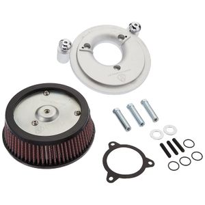 Arlen Ness team-ness Big Sucker etapa I Filtro de Aire Kit para Harley Davidson 2008, Cromo satinado