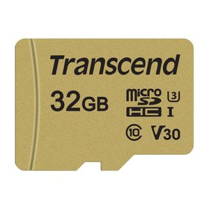 Transcend ts32gusd500s 32 GB UHS-I U3 tarjeta de memoria microSD con adaptador