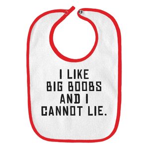 I Like Big Boobs y I Cannot Lie Funny parodia Infant bebé babero