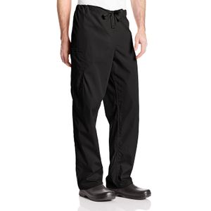 Cherokee Workwear Scrubs pantalón cargo unisex, S alto, Negro