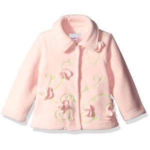 Kate Mack las niñas chamarra de forro polar con detalles de flores