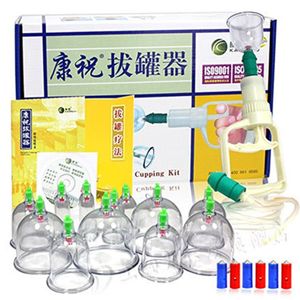 12 Tazas De Ventosa Conjunto Biomagnetic Chinese Cupping...
