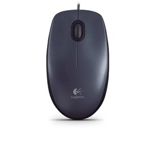 Logitech M100 – Ratón óptico – Cable – Negro – USB – 1000 dpi – Rueda de desplazamiento – simétrico