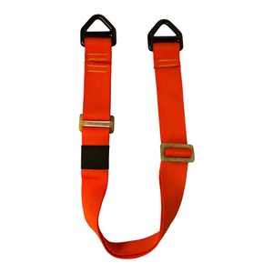 Fusion Climb 2 ft 24"x1.5" ajustable Descenso Zipline Cordón de seguridad con Delta D Anillos 23 KN rojo