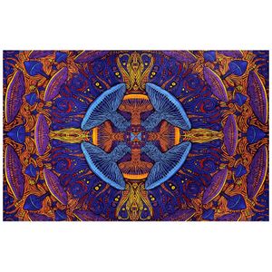 Sol Alegría 3d Magic Mushroom Tapiz Mantel pared arte playa hoja enorme 60 x 90 inches – Amazing Efectos 3d