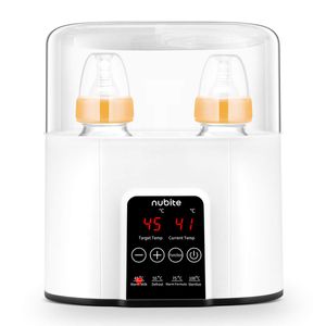 Baby Milk Warmer, Baby Bottle Warmer, Breastmilk Warmer, Food Heater, Breastmilk Defrost, Smart Temp Controller Double Bottles Infant Formula Heater w