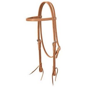 Weaver Leather dorado Brown Arnés de piel Browband Headstall, color café