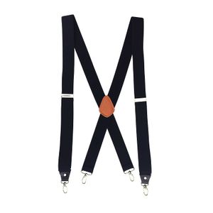 Romanlin Suspenders for Men with Hooks on Belt Loops Heavy Duty Big and Tall X Back Work Braces