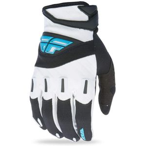 Fly Racing unisex-adult F-16 guantes (negro/blanco, talla 1)