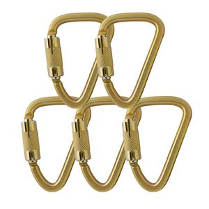 Fusion Climb Aztec - Mosquetón de acero de alta resistencia con forma de pera (5 unidades)