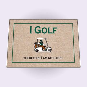 I GOLF interior/exterior Felpudo, Tonos café