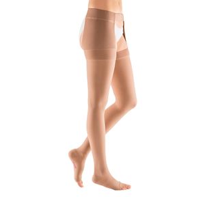Mediven Plus, 30 – 40 mmHg, Thigh High W/Attachment, Open Toe, 20704, Beige, 1