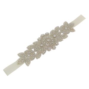 Colecciones de Rosemarie Mujer Dazzling vidrio Floral Nupcial Sash