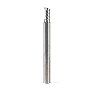 Amana Tool 51448 SC Spiral 'O' Single Flute, Plastic Cutting 3/16 D x 3/8 CH x 3/16 SHK x 2 inch Long Up-Cut CNC Router Bit with Mirror Finish