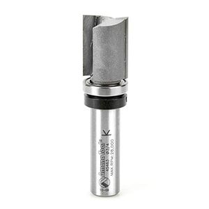Amana Herramienta 45463 Flush recortar/Pattern Plunge Router Bit con punta de carburo de vástago 3/4-Inch diámetro por pulgada Altura de corte por 1/2