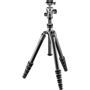 Gitzo ligero Series 1 Centro de Traveler de fibra de carbono trípode con Ball Head, plateado y negro (gk1555t-82tqdus)
