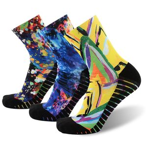 MEIKAN Calcetines deportivos unisex, impresión digital loca, rendimiento deportivo, calcetines, 1, 3, 4 pares