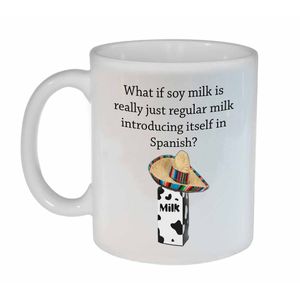 Leche de soja Taza de café o té