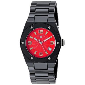 Swiss Legend 10054-BKRTSA – Acelerador de la mujer Analog Display reloj negro de cuarzo suizo