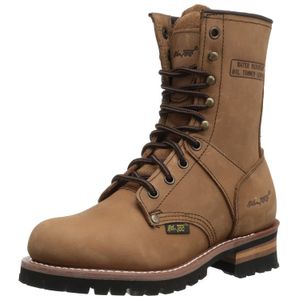 AdTec Logger - Botas de trabajo para mujer (9.0 in), color marrón