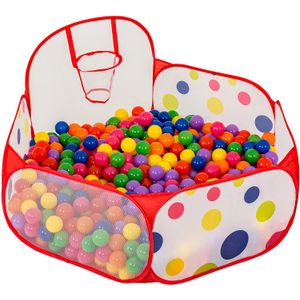 FoxPlay - Tienda de campaña de baloncesto con diseño de pelota de pelota para niños, con aro de baloncesto y bolsa de almacenamiento con cremallera, 4