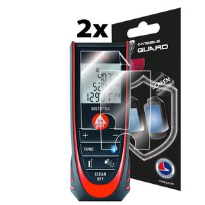 IPG Compatible con Leica DISTO D2 láser Dinstance Medida Protector de pantalla 2X Shield Ultra HD Clear Film Anti Arañazos Skin Guard – Suave/auto-cur