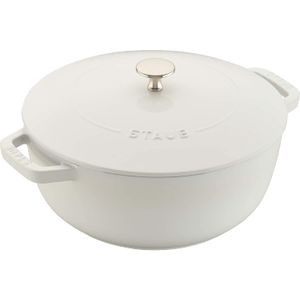 Staub hierro fundido 3.75-qt esencial Francés horno, Blanco