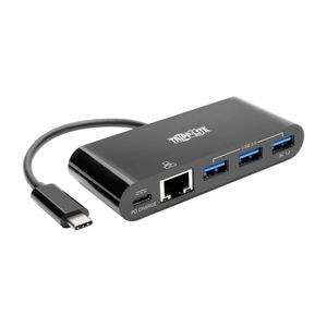 Estación de acoplamiento USB C Hub, GBE, USB-A