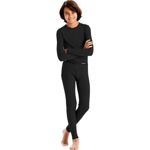Hanes Niños x-temp térmica ropa interior set Negro M