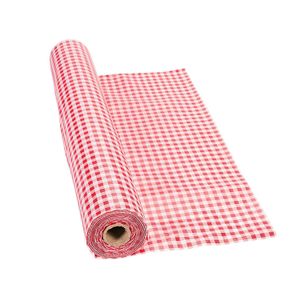 100 "x 40" Color Rojo Mantel Gingham Roll – Partido Vajilla & Table Covers