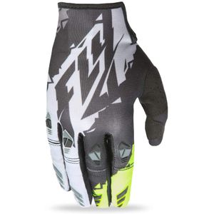 Fly Racing unisex-adult Kinetic guantes (negro/Hi-vis, talla XXXL)