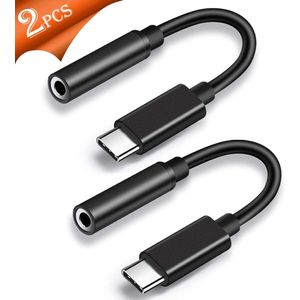 Onvian - Adaptador de auriculares USB C (2 unidades, tipo C a 0.138 in, compatible con Google Pixel 2/2 XL/3/3XL/HTC U11/Moto Z/Essential PH-1/Samsung