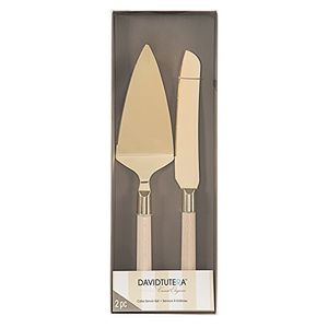 David Tutera - Mango de madera para tartas, 2 piezas